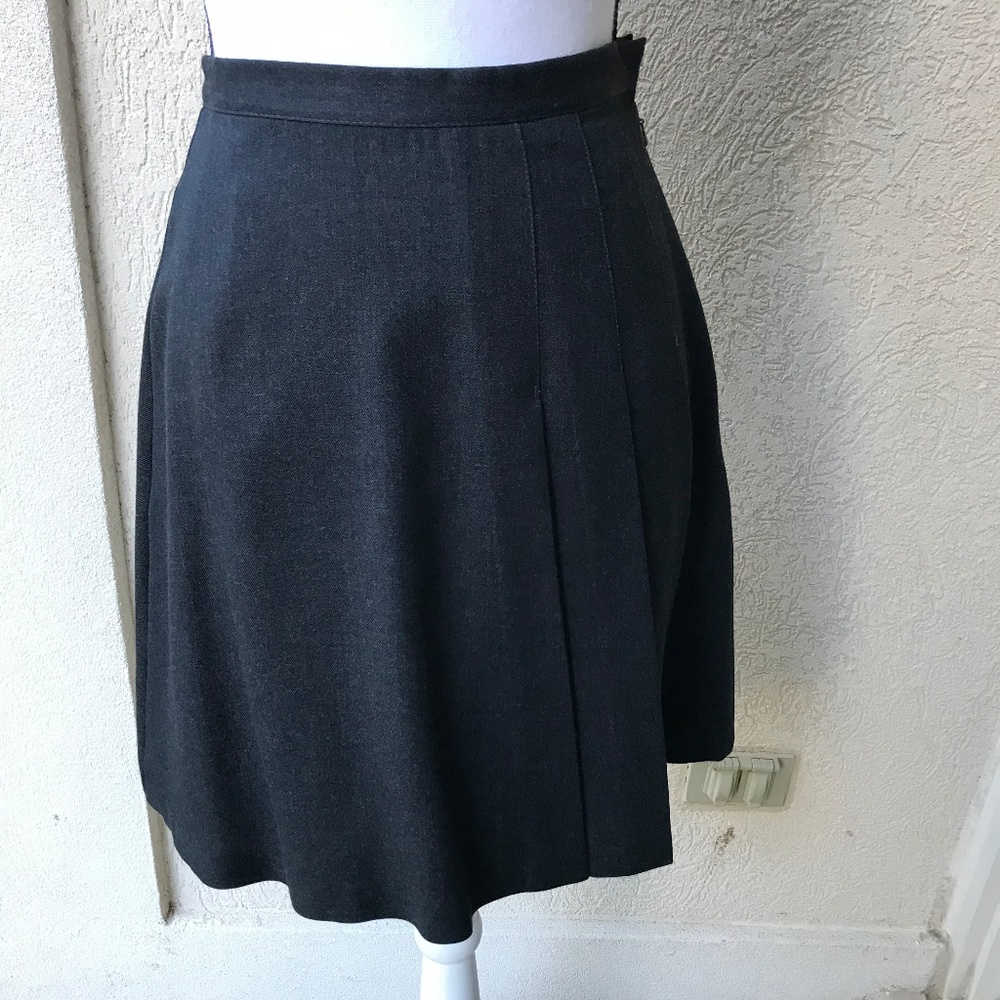 Vintage Laura Ashley Wool Pleated Skirt